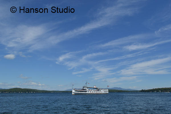 Mt. Washington Cruise Ship with Clouds